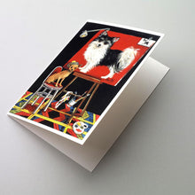 Load image into Gallery viewer, Chihuahua Think Big Greeting Cards -  Blank Note Cards – 8-Pack of Artist-Designed Cards with Envelopes