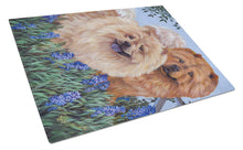 Load image into Gallery viewer, Chow Chow Meadow Glass Cutting Boards – Durable, Decorative Kitchen Art Large PPP3073LCB