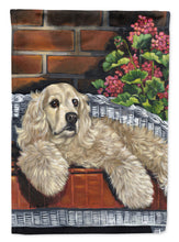 Load image into Gallery viewer, Cocker Spaniel Life is Good Flag Canvas House Size PPP3074CHF