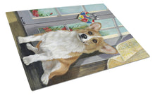 Load image into Gallery viewer, Corgi Suncatcher Glass Cutting Boards – Durable, Decorative Kitchen Art Large PPP3076LCB