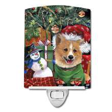 Load image into Gallery viewer, Corgi Under my Christmas Tree Ceramic Night Light PPP3078CNL