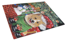 Load image into Gallery viewer, Corgi Under my Christmas Tree Glass Cutting Boards – Durable, Decorative Kitchen Art Large PPP3078LCB
