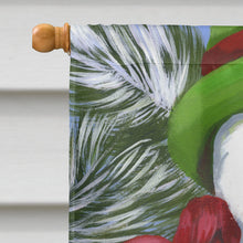 Load image into Gallery viewer, Dachshund Christmas Frosty and Company Flag Canvas House Size PPP3081CHF