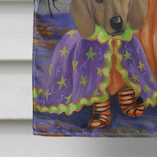 Load image into Gallery viewer, Dachshund Halloween Haunted House Flag Canvas House Size PPP3082CHF