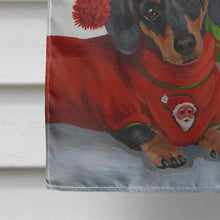 Load image into Gallery viewer, Dachshund Christmas Jingle Flag Canvas House Size PPP3085CHF