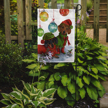 Load image into Gallery viewer, Dachshund Christmas Jingle Garden Flag – Decorative Outdoor Yard Flag PPP3085GF