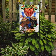 Load image into Gallery viewer, Dachshund Fall Scarecrow Garden Flag – Decorative Outdoor Yard Flag PPP3086GF