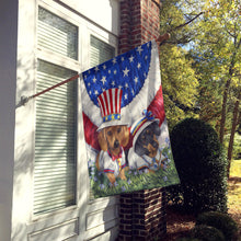 Load image into Gallery viewer, Dachshund USA Flag Canvas House Size PPP3088CHF