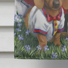 Load image into Gallery viewer, Dachshund USA Flag Canvas House Size PPP3088CHF