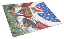 Load image into Gallery viewer, Dachshund USA Glass Cutting Boards – Durable, Decorative Kitchen Art Large PPP3088LCB