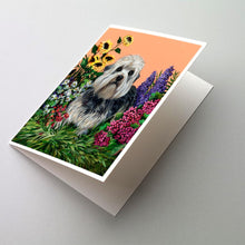 Load image into Gallery viewer, Dandie Dinmont Terrier Greeting Cards -  Blank Note Cards – 8-Pack of Artist-Designed Cards with Envelopes