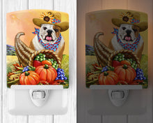 Load image into Gallery viewer, English Bulldog Autumn Ceramic Night Light PPP3090CNL