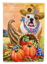 Load image into Gallery viewer, English Bulldog Autumn Garden Flag – Decorative Outdoor Yard Flag PPP3090GF