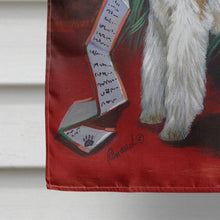 Load image into Gallery viewer, Fox Terrier Christmas Dear Santa Flag Canvas House Size PPP3092CHF