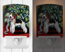 Load image into Gallery viewer, Fox Terrier Christmas Dear Santa Ceramic Night Light PPP3092CNL