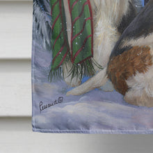 Load image into Gallery viewer, Fox Terrier Christmas We Believe Flag Canvas House Size PPP3094CHF