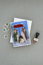 Load image into Gallery viewer, Fox Terrier Christmas We Believe Greeting Cards -  Blank Note Cards – 8-Pack of Artist-Designed Cards with Envelopes