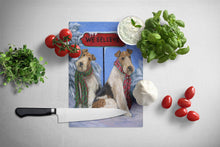 Load image into Gallery viewer, Fox Terrier Christmas We Believe Glass Cutting Boards – Durable, Decorative Kitchen Art Large PPP3094LCB