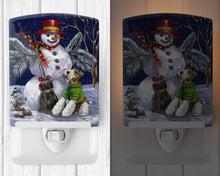 Load image into Gallery viewer, Fox Terrier Christmas Winter Fun Ceramic Night Light PPP3095CNL