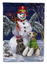 Load image into Gallery viewer, Fox Terrier Christmas Winter Fun Garden Flag – Decorative Outdoor Yard Flag PPP3095GF