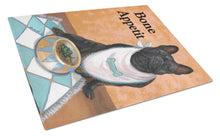 Load image into Gallery viewer, French Bulldog Bone Appetit Glass Cutting Boards – Durable, Decorative Kitchen Art Large PPP3096LCB