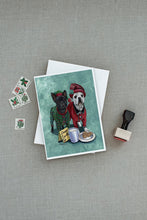 Load image into Gallery viewer, French Bulldog Christmas PJs Greeting Cards -  Blank Note Cards – 8-Pack of Artist-Designed Cards with Envelopes