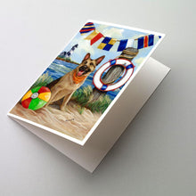 Load image into Gallery viewer, German Shepherd Life Saver Greeting Cards -  Blank Note Cards – 8-Pack of Artist-Designed Cards with Envelopes