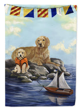 Load image into Gallery viewer, Golden Retriever Retreat Garden Flag – Decorative Outdoor Yard Flag PPP3100GF