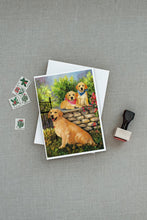 Load image into Gallery viewer, Golden Retriever At the Gate Greeting Cards -  Blank Note Cards – 8-Pack of Artist-Designed Cards with Envelopes