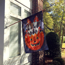 Load image into Gallery viewer, Jack Russell Terrier Halloween Flag Canvas House Size PPP3105CHF
