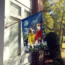 Load image into Gallery viewer, Jack Russell Terrier Moon Phase Flag Canvas House Size PPP3106CHF