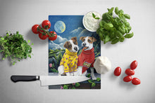 Load image into Gallery viewer, Jack Russell Terrier Moon Phase Glass Cutting Boards – Durable, Decorative Kitchen Art Large PPP3106LCB