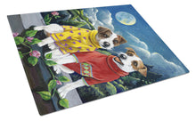 Load image into Gallery viewer, Jack Russell Terrier Moon Phase Glass Cutting Boards – Durable, Decorative Kitchen Art Large PPP3106LCB