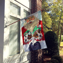 Load image into Gallery viewer, Jack Russell Christmas Santa Flag Canvas House Size PPP3108CHF