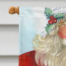 Load image into Gallery viewer, Jack Russell Christmas Santa Flag Canvas House Size PPP3108CHF
