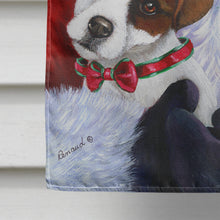 Load image into Gallery viewer, Jack Russell Christmas Santa Flag Canvas House Size PPP3108CHF