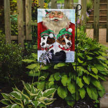Load image into Gallery viewer, Jack Russell Christmas Santa Garden Flag – Decorative Outdoor Yard Flag PPP3108GF