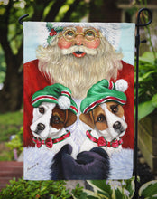 Load image into Gallery viewer, Jack Russell Christmas Santa Garden Flag – Decorative Outdoor Yard Flag PPP3108GF