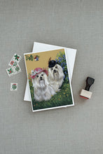 Load image into Gallery viewer, Maltese Mr &amp; Mrs Greeting Cards -  Blank Note Cards – 8-Pack of Artist-Designed Cards with Envelopes