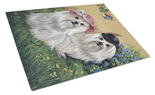 Load image into Gallery viewer, Maltese Mr &amp; Mrs Glass Cutting Boards – Durable, Decorative Kitchen Art Large PPP3112LCB