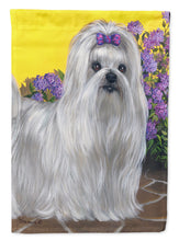 Load image into Gallery viewer, Maltese Patio Princess Flag Canvas House Size PPP3113CHF
