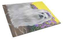 Load image into Gallery viewer, Maltese Patio Princess Glass Cutting Boards – Durable, Decorative Kitchen Art Large PPP3113LCB