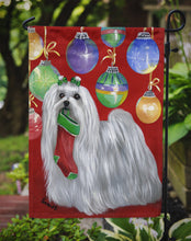Load image into Gallery viewer, Maltese Christmas Stocking Stuffer Garden Flag – Decorative Outdoor Yard Flag PPP3114GF