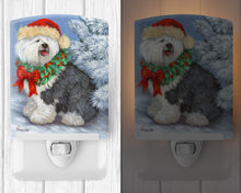 Load image into Gallery viewer, Old English Sheepdog Christmas Ceramic Night Light PPP3117CNL
