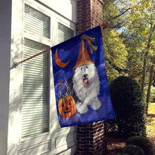Load image into Gallery viewer, Old English Sheepdog Halloween Flag Canvas House Size PPP3118CHF
