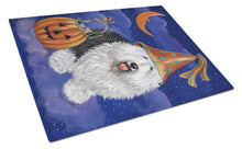 Load image into Gallery viewer, Old English Sheepdog Halloween Glass Cutting Boards – Durable, Decorative Kitchen Art Large PPP3118LCB