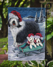 Load image into Gallery viewer, Old English Sheepdog Christmas Snow Garden Flag – Decorative Outdoor Yard Flag PPP3120GF