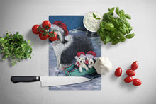 Load image into Gallery viewer, Old English Sheepdog Christmas Snow Glass Cutting Boards – Durable, Decorative Kitchen Art Large PPP3120LCB
