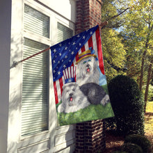 Load image into Gallery viewer, Old English Sheepdog USA Flag Canvas House Size PPP3121CHF