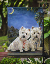 Load image into Gallery viewer, Westie Moonlight Stroll Garden Flag – Decorative Outdoor Yard Flag PPP3122GF